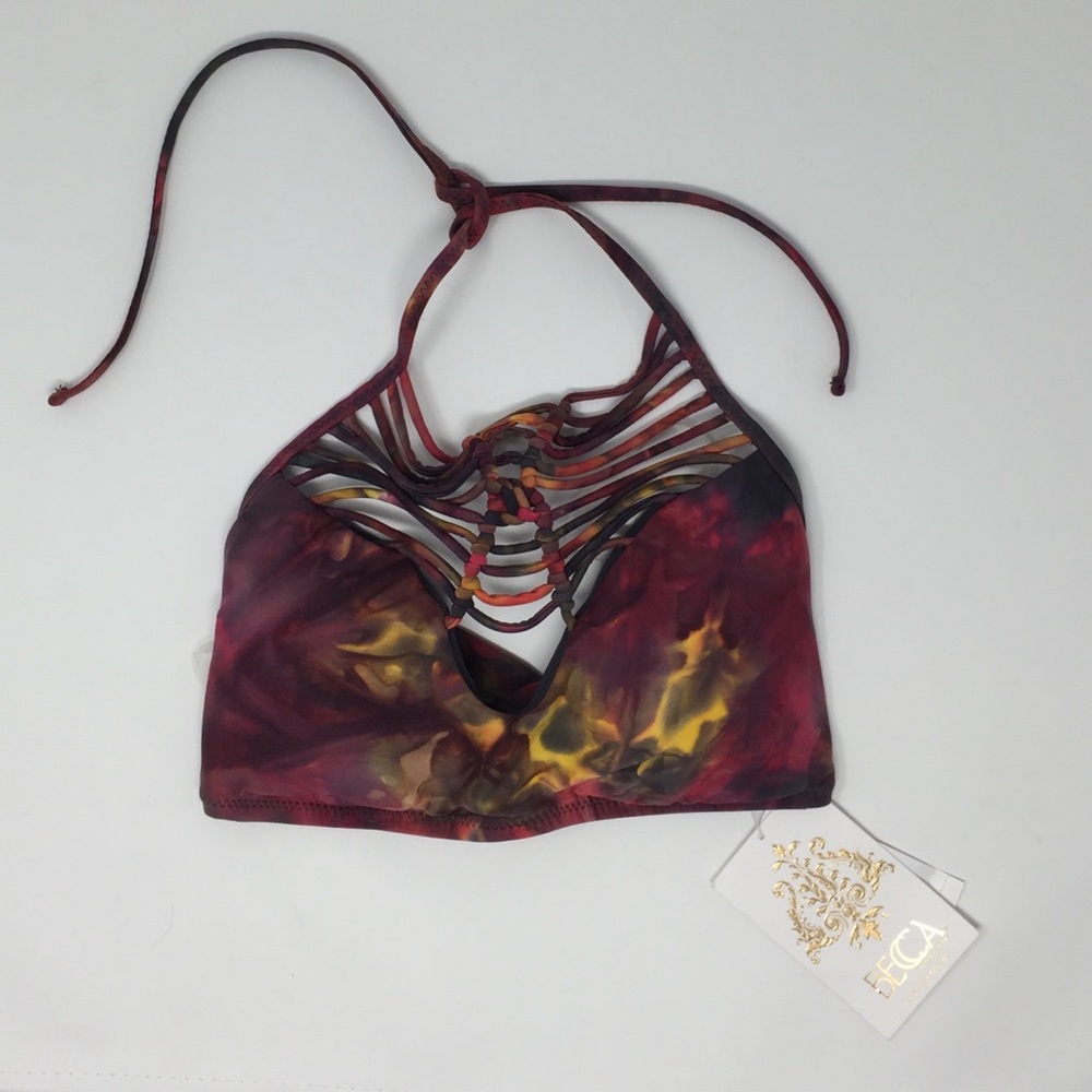 New w tags Becca Bikini Halter Top Small